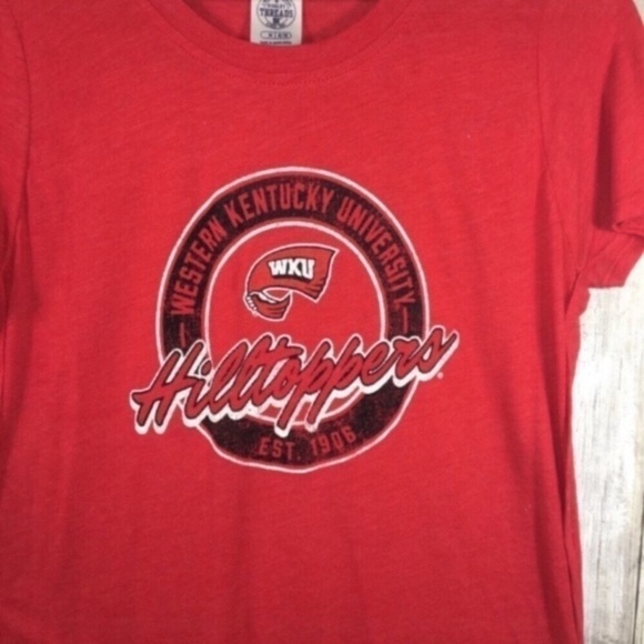 NCAA Western Kentucky Hilltoppers High Low Red Tee Women’s Medium - Picture 2 of 5